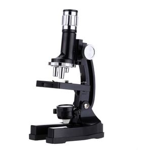 Freeshipping 1200X Mikroskop Projektör LED Işık ile Mükemmel Eğitici Oyuncak 10-20X Zoom Mercek Öğrenciler Bilim Biyolojik Enstrüman