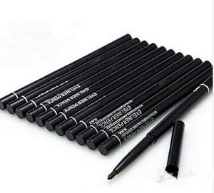 12Pcs Automatic Rotating Black and Brown Eyeliner Pens for Women, Long-Lasting Waterproof Eyeliner Makeup