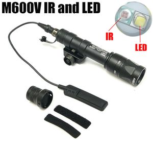 YENİ SF M600V-IR İzci Işığı LED Beyaz ve IR Taktik El Feneri Tabanca Işığı Siyah