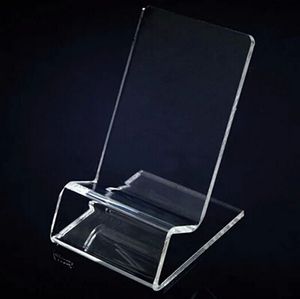 Универсальный универсальный прозрачный акриловый держатель для дисплея, показанный для мобильного телефона iphone Samsung