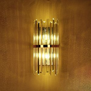 k9 crystal wall sconce bedroom wall lamp with switch livingroom dining led light Conference Hall hotel gold lamps