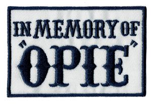 Оптовая в память о Opie Blue Embroidered Irun Patch Motorcycle Biker Badge Sew On Diy Applique Embroidery Acsessestion Emblem Бесплатная доставка