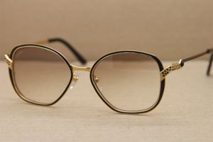 wholesale Yeni Moda 6338246 Erkek Güneş Gözlüğü Unisex C Dekorasyon altın çerçeve Yüksek kaliteli Metal Gözlük Boyutu: 58-15-135mm