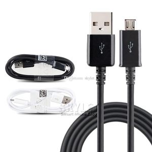 Cabo USB S4 V8 Adaptador de carregamento USB C 2.0 Cabo de carregamento de sincronização de dados para celular Android sem embalagem