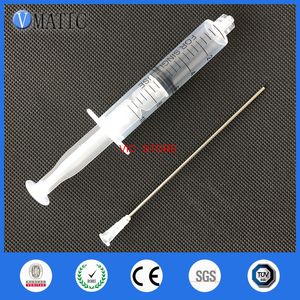 VMatic 10ML / 10cc Luer Lock Plast Plast Plast Dispensing Shripence с 16G тупым наконечником заполнить иголки 10см