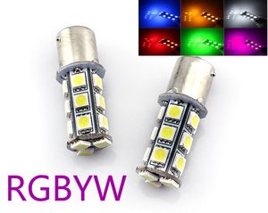 1156 LED Ampul 1157 Araba Işıkları Beyaz DC 12 V 18 LED'ler 5050 SMD Blanco Fren Dönüş Ters Lambası