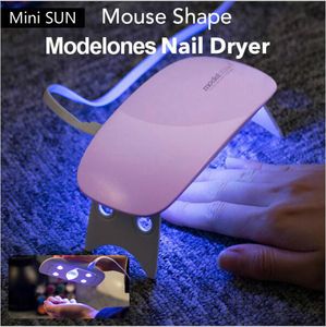 Mini Sun 6W ультрафиолетовый светодиодный лампа портативный USB -кабель для ногтей для ногтей.