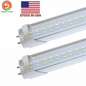 LED Ampüller Tüpler 4 Feet FT 4FT LED Tüp 18 W 22 W T8 Floresan Işık 6500 K Soğuk Beyaz Fabrika Toptan 28 W Çift Sıra LED'ler