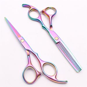 C1005 6 '' Personalizado Marca Multicolor Tesoura De Cabeleireiro Preço de Fábrica Tesoura De Corte Tesoura de Desbaste Tesoura de Cabelo Humano Profissional