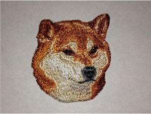 4.7*7.3cm zanaat inu köpek köpek cinsi portre nakış yaması demir yamalar üzerinde yamalar kumaş giysileri