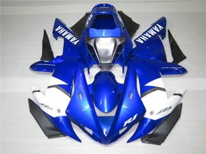 Yamaha için enjeksiyon kalıplı motosiklet kaporta kiti YZF R1 2002 2003 mavi beyaz kaportalar set YZF R1 02 03 OT58