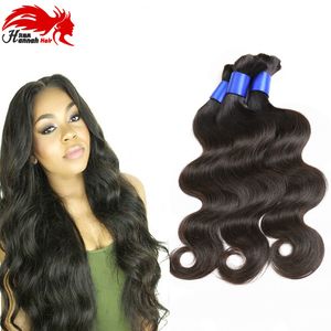 Hannah Brasilian Body Wave Human Hair Bulk Para uma boa qualidade preço mais barato de 8 a 30 polegadas 3pcs/lotes de trança