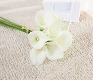 Atacado 30 pcs real toque decorativo flores artificiais Calla Lily Buquets Artificial Bouquet de Casamento Festa Fontes 20 Cores