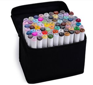 TOUCHSeven Art Marker penna Double Headed Mark Set 218Colors Mark Pen Alcohol Oil Animation Design Paint Sketch Markers
