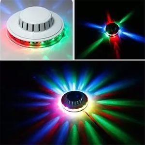 İnanılmaz Mini UFO Taşınabilir Lazer Sahne ışıkları Ayçiçeği RGB led aydınlatma duvar lambası KTV DJ Parti Düğün ABD / AB Plug Etkisi ışık