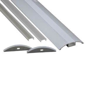 10 X 1M sets/lot flat aluminum profile led strip light and Al6063 T6 led alu channel for cabinet or kitchen led lights