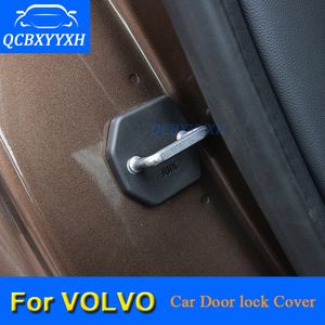 4 adetkar Kapı Kilidi Koruyucu Kapak Volvo S40 XC60 C30 S80 XC90 S90 V40 V60 S60 2012-2018 Araba Kapı Kilidi Dekorasyon Otomatik Kapak