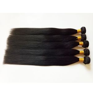 Brezilya İnsan Saç Uzantıları İpeksi Stright Saç Çifte Atık Ucuz 830inç Moğol Malezya Hint Remy Saç örgüleri 9877239