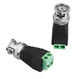 Coaxial Coax CAT5 BNC Male Connector for CCTV Camera Security System Surveillance Accessories New Arrival