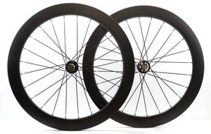 Колеса из углеродного волокна 700C Колеса из дискового тормоза глубиной 60 мм Колесо для дорожного велосипеда шириной 25 мм с ступицей 791/792
