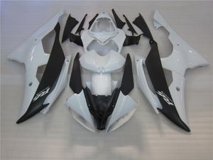 Yamaha YZF R6 08 09-15 için plastik enjeksiyon kaporta kiti beyaz siyah kaporta seti YZFR6 2008-2015 OT03