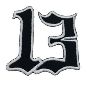 Удивительный Lucky Number 13 Biker Motorcycles Emelcodery Patch Patch Iron на задние патч