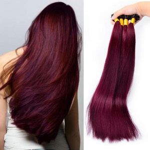 V ucu 99J 1g / strand 100 ipliklerini / lot keratin ön gümrüklü 8A remy insan saçı fusion saç uzatma