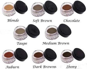 Em estoque! Eyebrow Enhancers Creme Pomade Médio Marrom MakeProw Maquiagem Da Maquiagem 4G Loira Chocolate Negros Negros Auburn Talpe + Presente