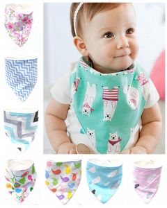 20 pcs Bebê Triângulo Bib burp panos 100% Algodão Chevron Bandana Bibs Infantil Saliva Bavoir Toalha Pinafore Avental YE007