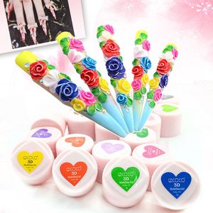 Wholesale-New Fashion Nail Art Beauty Painting Gel 3D Carving Gel 24 Colors UV LED Modeling Sculpture Gel  Nail Manicure Tools
