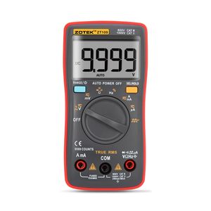 ZT109 Palm-size True-RMS Digital Multimeter 9999 counts Square Wave Backlight AC DC Voltage Ammeter Current Ohm Auto/Manual