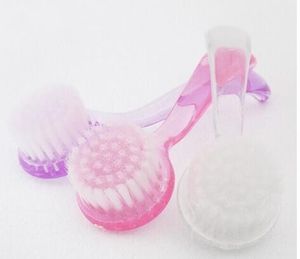 Пластиковая профессиональная щетка для ногтей, очищающая пыль с кепкой круглой головки