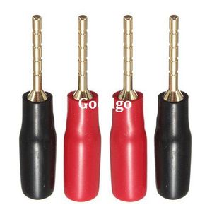 40pcs \ lote Freeshipping cobre adaptador Speaker Cable Pin Conectores Banana plug