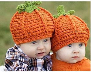 Cadılar Bayramı yenidoğan Kabak Şapka eli Festivali Noel Kostüm şapka sahne Örme Bebek Bernat bebek tığ şapka yapımı