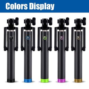 Kablosuz Bluetooth Özçekim Sopa El katlanabilir monopod perakende kutusu Ile iphone Samsung HTC için deklanşör uzaktan kumanda