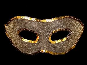 Nuova maschera da ballo per feste di moda uomo donna mascherata veneziana matrimonio maschere di stoffa glitterata oggetti di scena in maschera natalizia oro argento