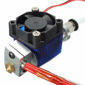 Freeshipping DIY V6 J-головка Hotend для 1.75mm накаливания Все металлы Экструдер с охлаждающим вентилятором для Makerbot RepRap 3D Аксессуары для принтеров