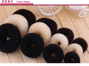 20-Pack Hair Bun Maker Scrunchies - Volumizing Donut Style Sock Bun Enhancers in Black