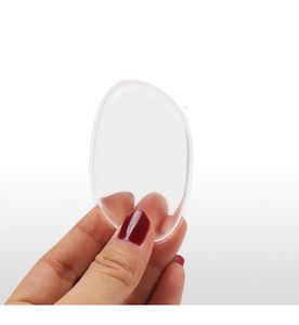 Alta qualità Clear Powder Puff Trasparente Silicone Face Foundation Tool Sponge Blender BB cream strumenti per il trucco