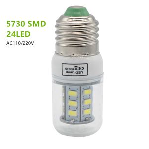 Yüksek Işıltılı E27 5730 SMD LED Mısır Ampul 110 V 220 V 24 LEDs Spot Lamba Işık ev Mısır Ampul Için