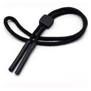 Preto Esportes Óculos de Segurança Óculos de Sol Titular Óculos Pescoço Cord Corda Retentor Strap 100 Pçs / lote Frete Grátis