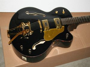 Fabrika doğrudan satış Yeni Geliş Ücretsiz Kargo ile Siyah Klasik Caz Gitar