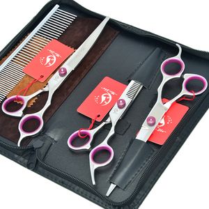 7.0Inch Meisha Japan 440C Tesoura Professional Pet Grooming Scissors Set Cat Pet Dog Straight & Thinning & Curved Shears .HB0055