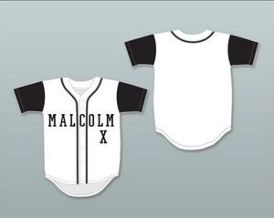 Бейсбольные майки Malcolm x белый бейсбольный майка Разное мировое высококачественное высококачественное судоходство бейсбольные майки сшиты