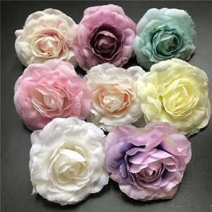 100PCS Seide Rose Künstliche Blume Köpfe Hohe Qualität Diy Blume Für Hochzeit Wand Bogen Bouquet Dekoration Blumen