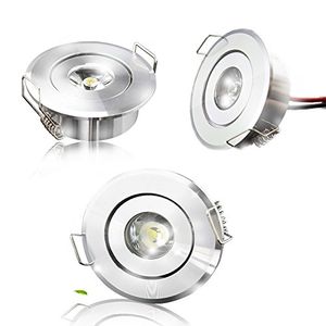 ceiling lights 1W LED Cool Warm White Cabinet Light Downlight Spot Lamp Bulb 85-265V