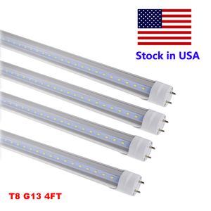 LED Tüp Işıkları 4 FT 4Feet 18W 22W 28W Mağaza Aydınlatma Fikstürü 4ft Açık Kapak G13 Bi-Pin 120V Çift Uç Güç Ampulleri Hafif Perakende/Toptan Satış