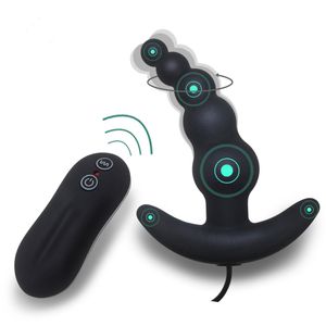 Seks Massager10 Hızları G Puanını Uyarma Prostat Masaj Anal Vibratör Titreşimli Anal Fiş Erkek Seks Oyuncak Ürünleri Erkekler İçin Yetişkin Seks Oyuncakları Y1892803