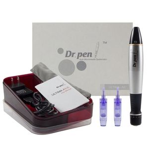 Electric Auto Make The Derma Pen A1-C Микроредальный роликовый ролик Anti Aging Skin Therapy Wand Professional Использование с 20 шт. 12pin иглой картридж