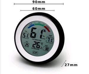 Hygrometer Termometor Digital Thermometer Electronic Thermometer Humidity Meter wall clock Fridge magnet sticker